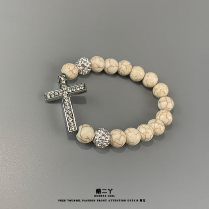 Cross Pearl Watch - jewelry - weilin.com