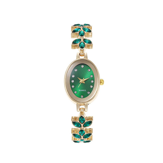 Crystal Clover Ladies Watch - jewelry - weilin.com