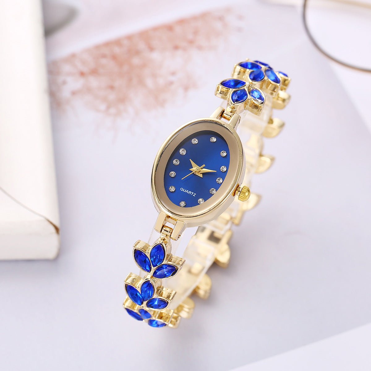 Crystal Clover Ladies Watch - jewelry - weilin.com