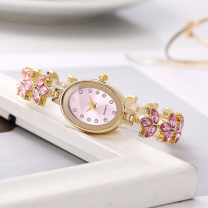 Crystal Clover Ladies Watch - jewelry - weilin.com