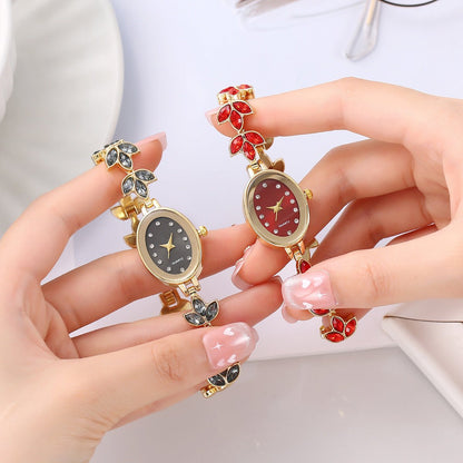 Crystal Clover Ladies Watch - jewelry - weilin.com