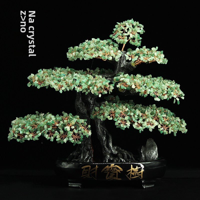 Crystal Feng Shui Fortune Tree Home Decoration Ornaments - jewelry - weilin.com