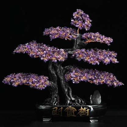 Crystal Feng Shui Fortune Tree Home Decoration Ornaments - jewelry - weilin.com