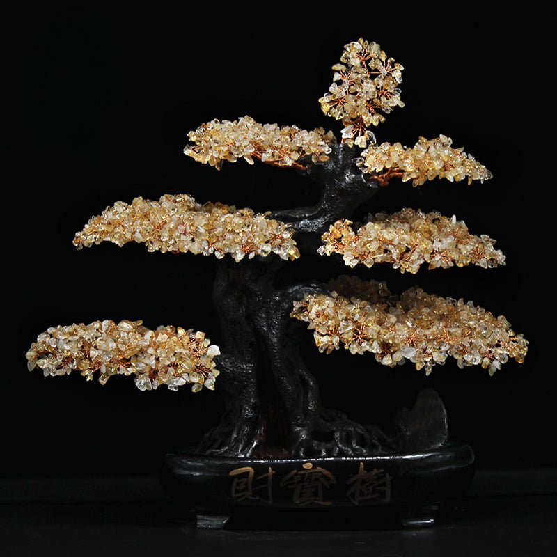 Crystal Feng Shui Fortune Tree Home Decoration Ornaments - jewelry - weilin.com