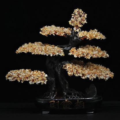 Crystal Feng Shui Fortune Tree Home Decoration Ornaments - jewelry - weilin.com