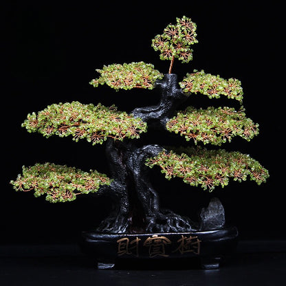 Crystal Feng Shui Fortune Tree Home Decoration Ornaments - jewelry - weilin.com