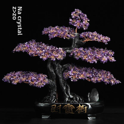 Crystal Feng Shui Fortune Tree Home Decoration Ornaments - jewelry - weilin.com