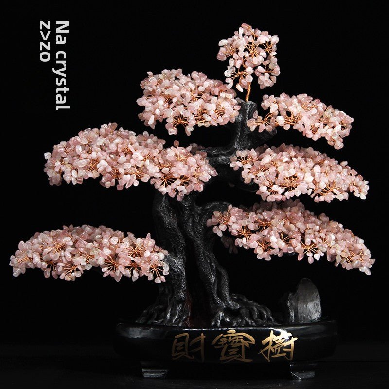 Crystal Feng Shui Fortune Tree Home Decoration Ornaments - jewelry - weilin.com