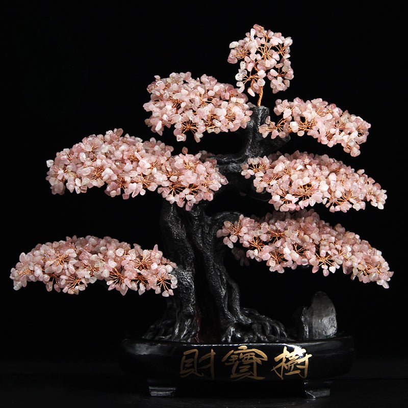 Crystal Feng Shui Fortune Tree Home Decoration Ornaments - jewelry - weilin.com