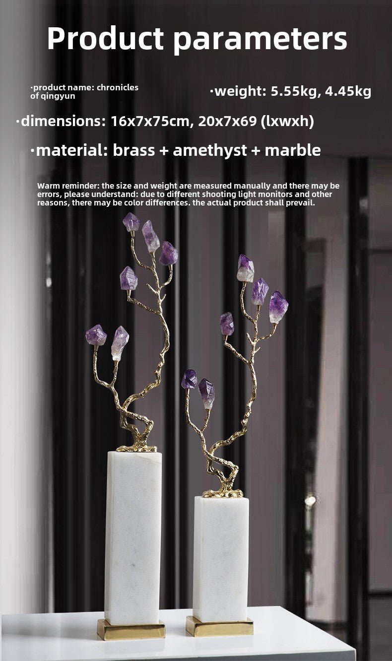 Crystal pine tree ornaments new Chinese style fortune craft decorative ornaments - jewelry - weilin.com