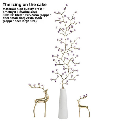 Crystal pine tree ornaments new Chinese style fortune craft decorative ornaments - jewelry - weilin.com