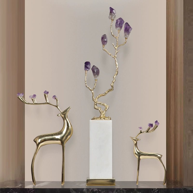 Crystal pine tree ornaments new Chinese style fortune craft decorative ornaments - jewelry - weilin.com