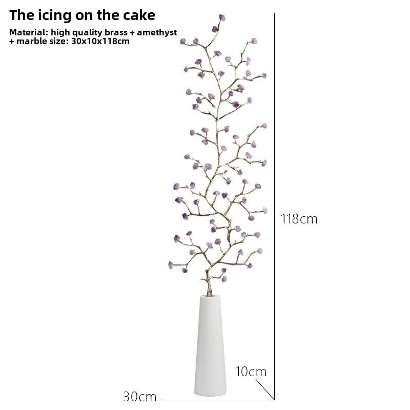 Crystal pine tree ornaments new Chinese style fortune craft decorative ornaments - jewelry - weilin.com