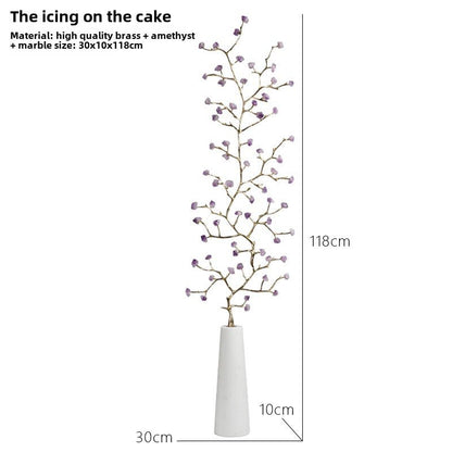 Crystal pine tree ornaments new Chinese style fortune craft decorative ornaments - jewelry - weilin.com