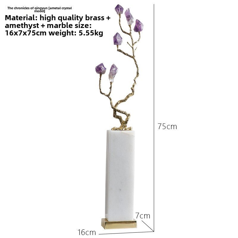 Crystal pine tree ornaments new Chinese style fortune craft decorative ornaments - jewelry - weilin.com