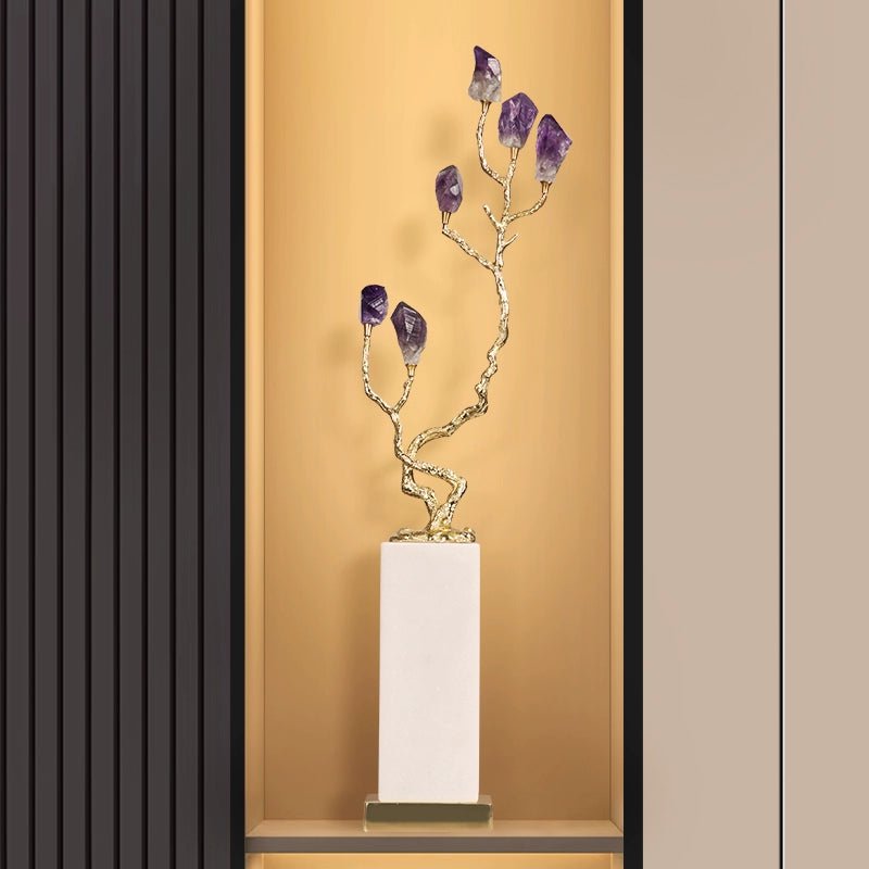 Crystal pine tree ornaments new Chinese style fortune craft decorative ornaments - jewelry - weilin.com