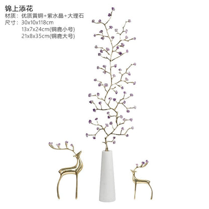Crystal pine tree ornaments new Chinese style fortune craft decorative ornaments - jewelry - weilin.com