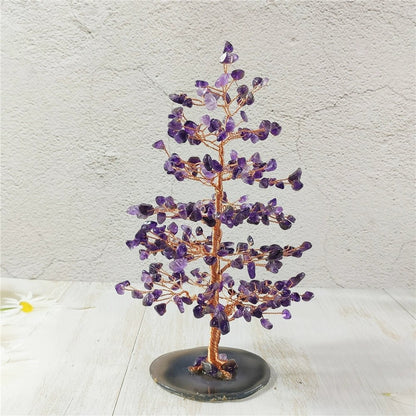 Crystal tree glass cover ornaments to attract love and wealth - jewelry - weilin.com