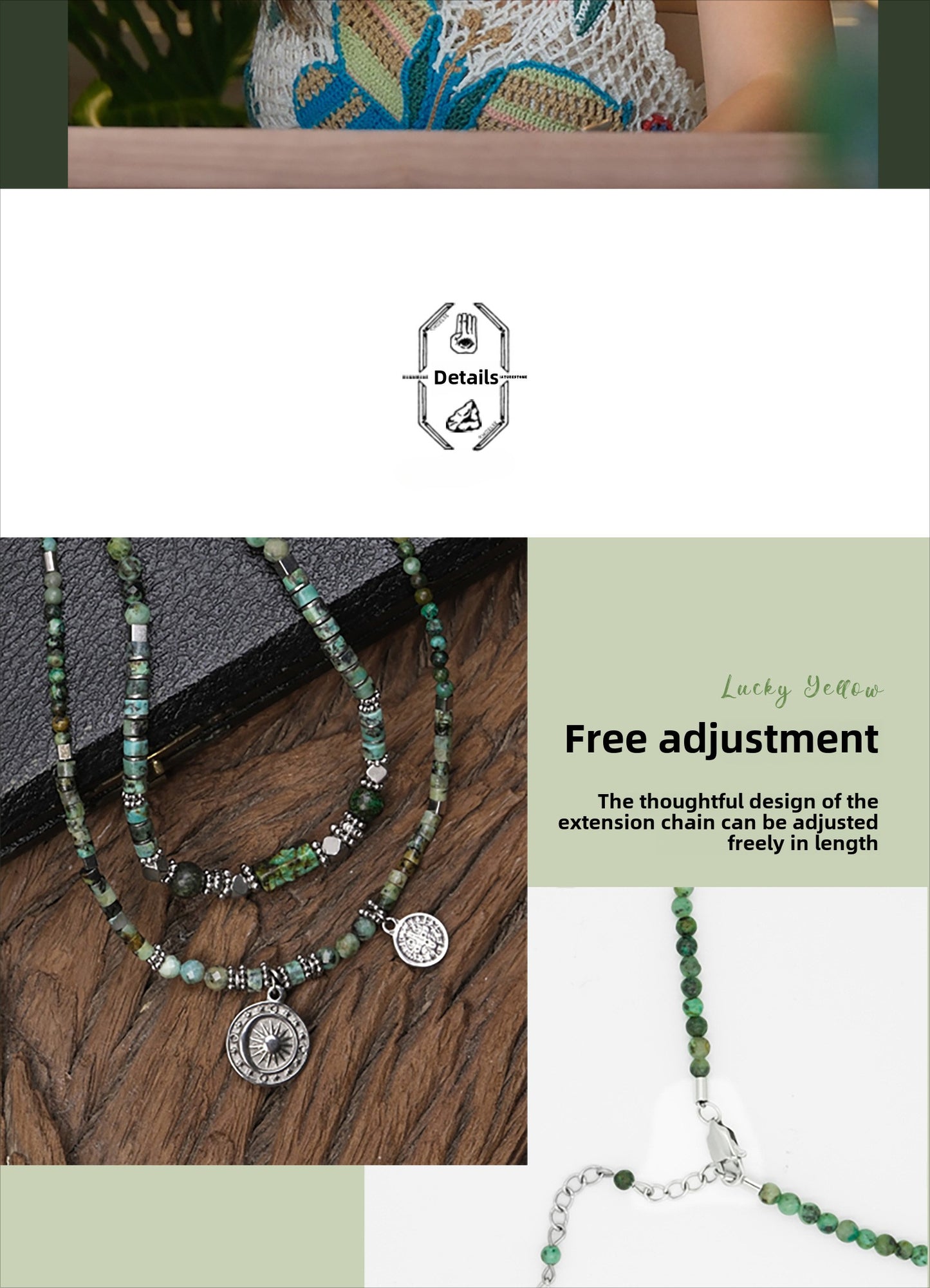 Green Dreamy Pendant Necklace