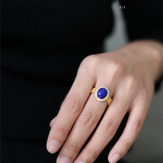 Natural Lapis Lazuli Ring