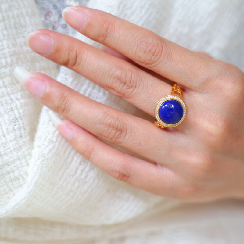 Natural Lapis Lazuli Ring