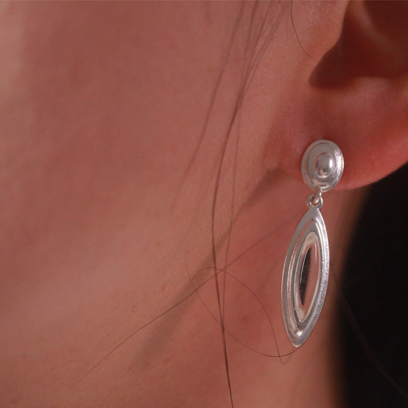 Natural White Crystal Earrings