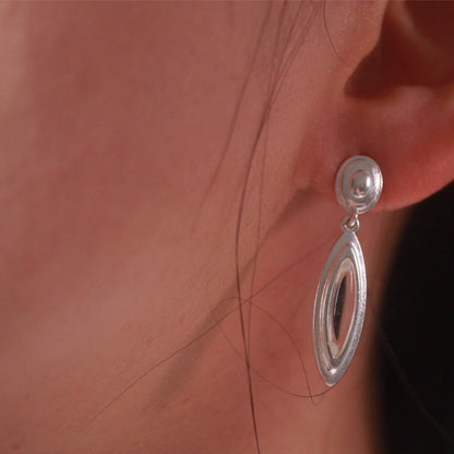 Natural White Crystal Earrings