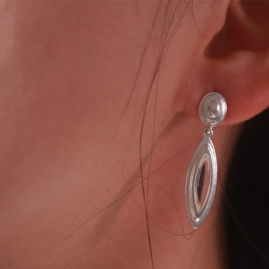 Natural White Crystal Earrings