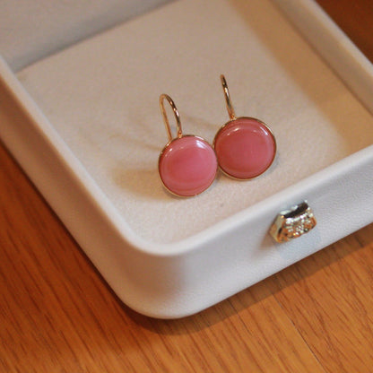 Natural Queen Shell Hook Earrings