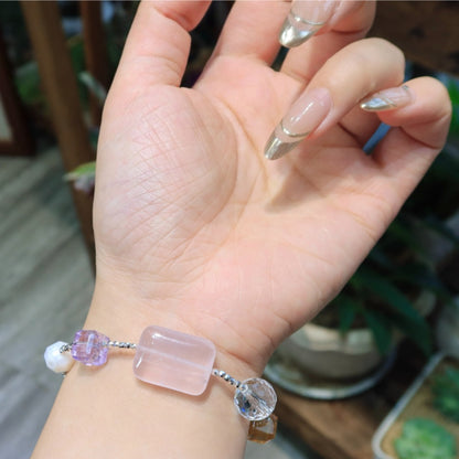 Multi-Treasure Ice Sugar Crystal Bracelet