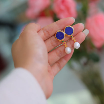 Natural Lapis Lazuli Earrings