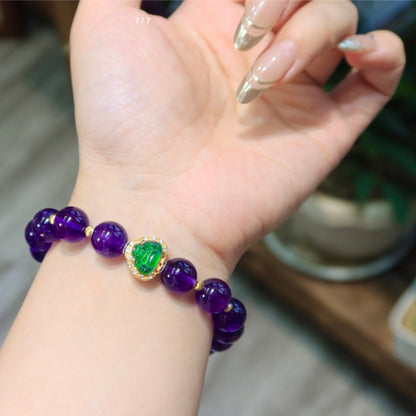 Natural Uruguayan Amethyst Bracelet