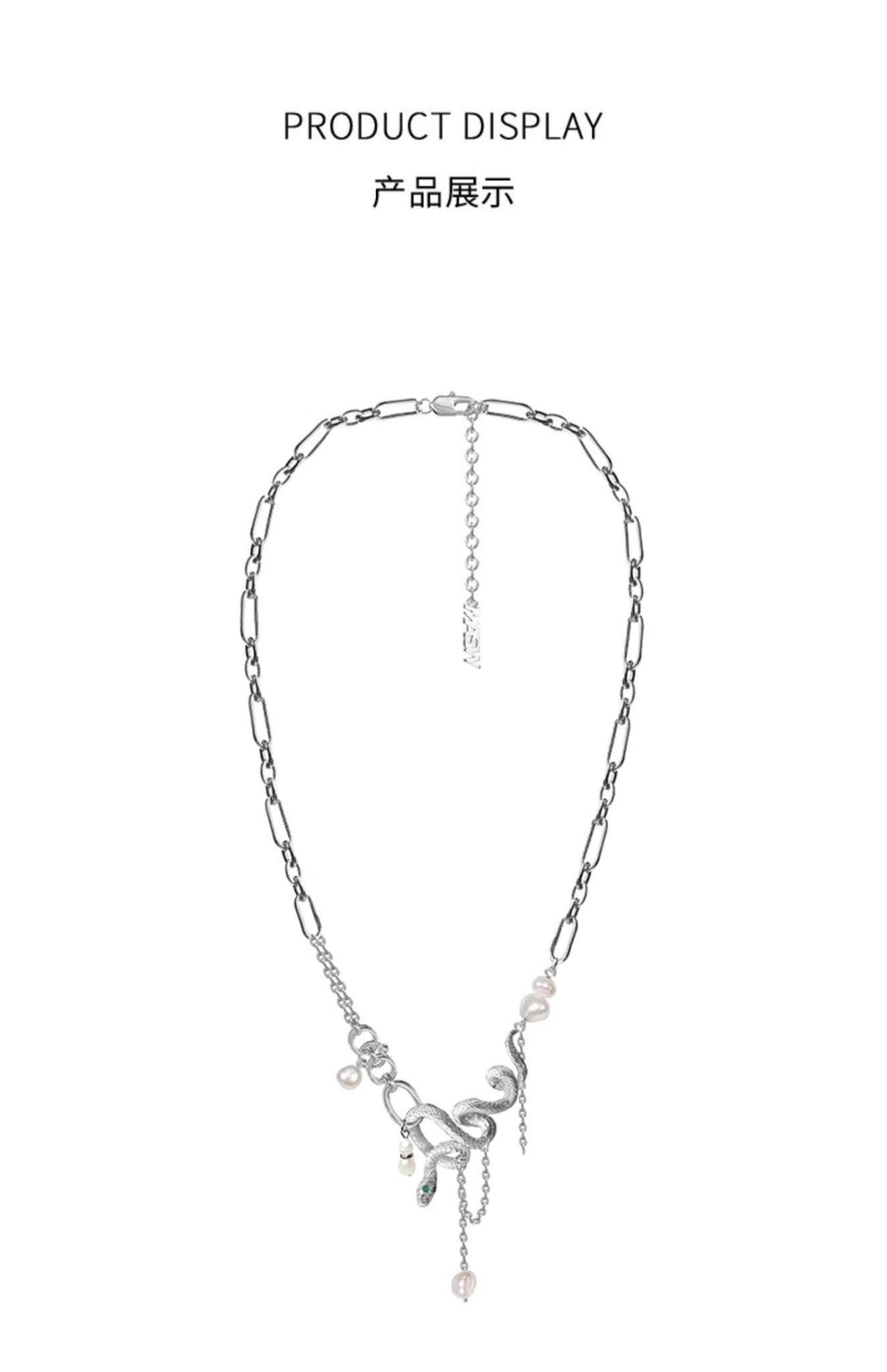 Dancing snake pearl necklace - jewelry - weilin.com