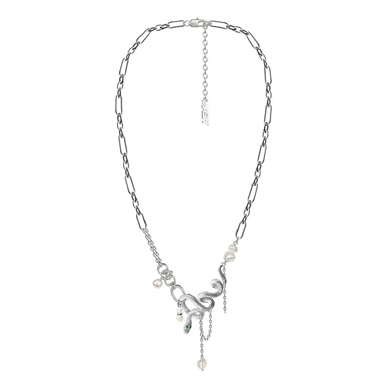 Dancing snake pearl necklace - jewelry - weilin.com
