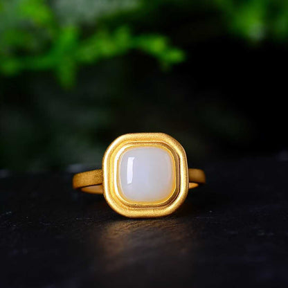 925 Silver Inlaid Hetian Jade Set