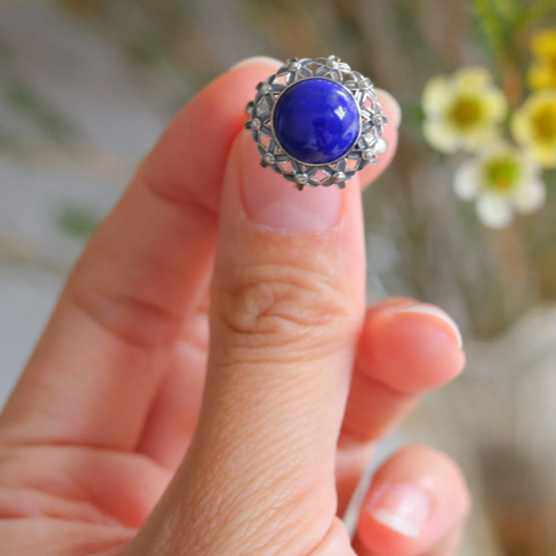 Natural Lapis Lazuli Ring