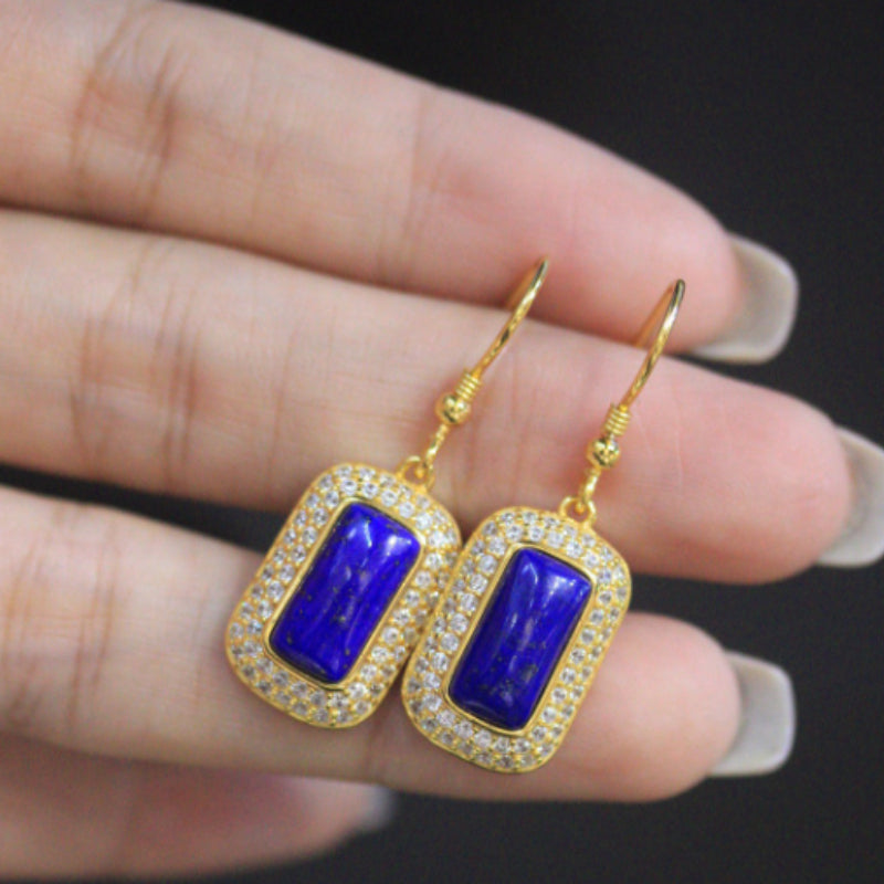 Natural Lapis Lazuli Earrings