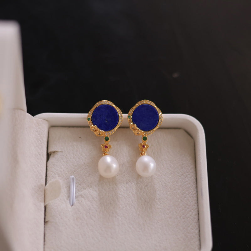 Natural Lapis Lazuli Earrings