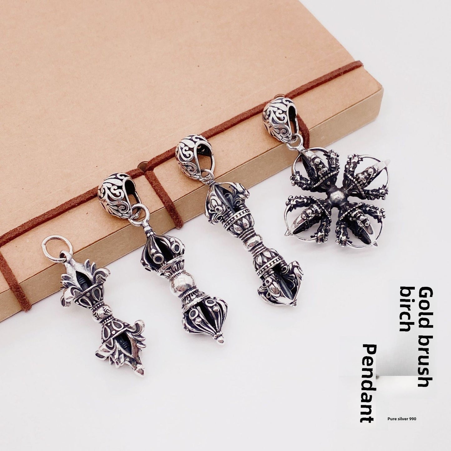 Diamond sterling silver pendant - jewelry - weilin.com