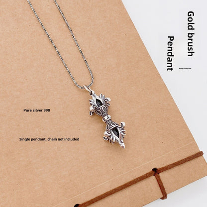Diamond sterling silver pendant - jewelry - weilin.com