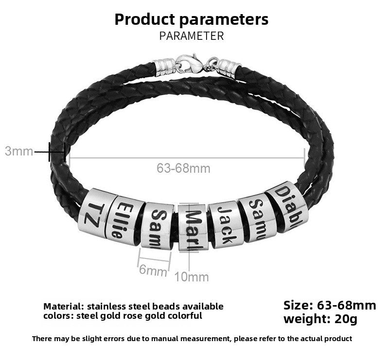 DIY Alphabet Name Braided Rope Jewelry - jewelry - weilin.com