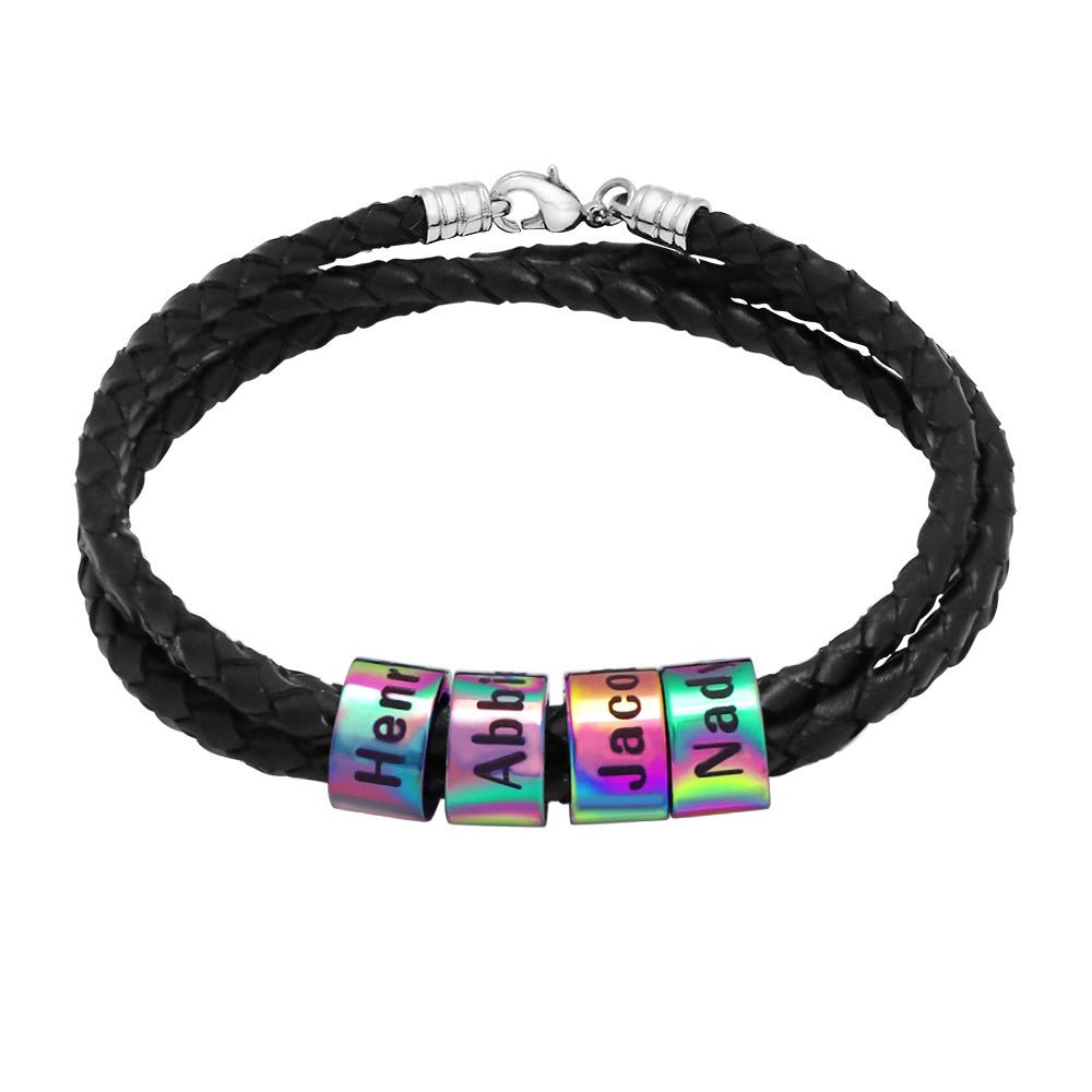 DIY Alphabet Name Braided Rope Jewelry - jewelry - weilin.com