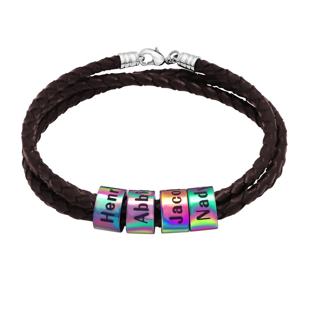 DIY Alphabet Name Braided Rope Jewelry - jewelry - weilin.com