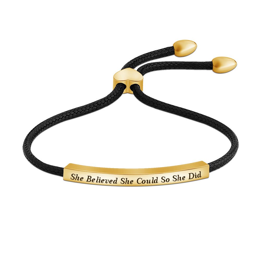 DIY engraved cube pendant bracelet - jewelry - weilin.com