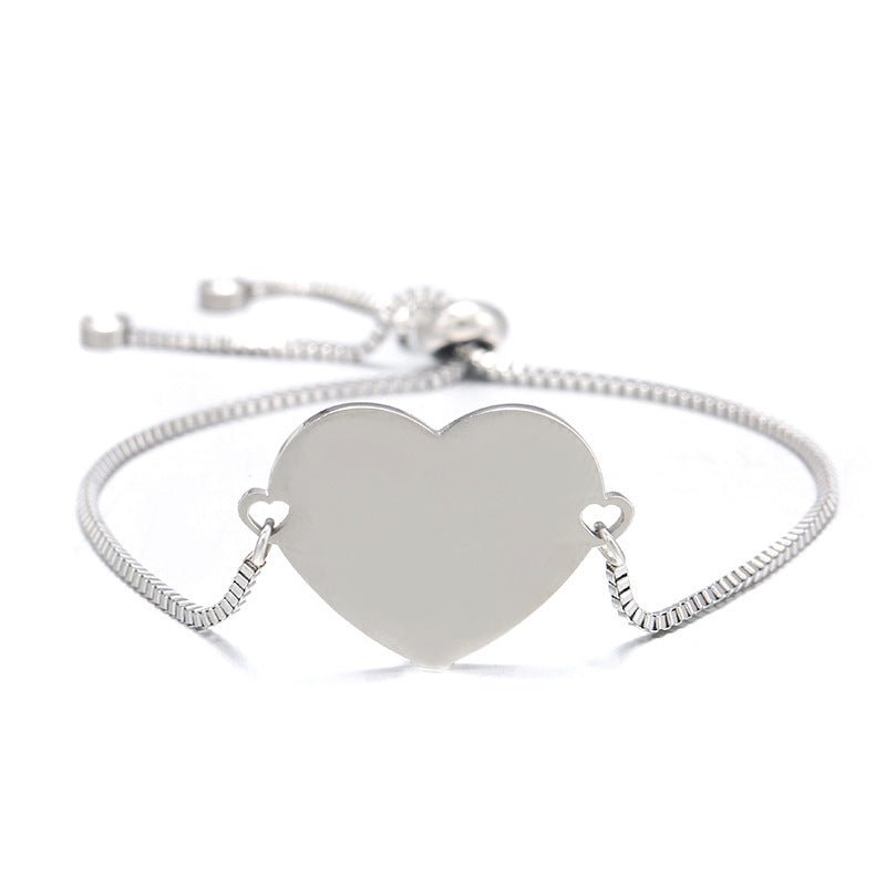 DIY engraved heart bracelet - jewelry - weilin.com