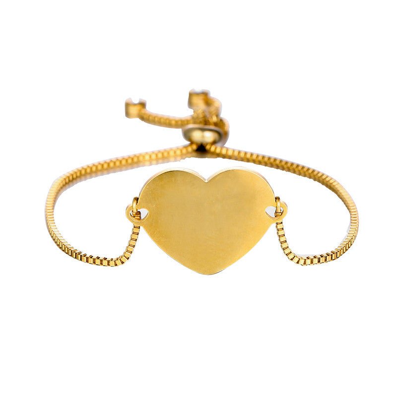 DIY engraved heart bracelet - jewelry - weilin.com
