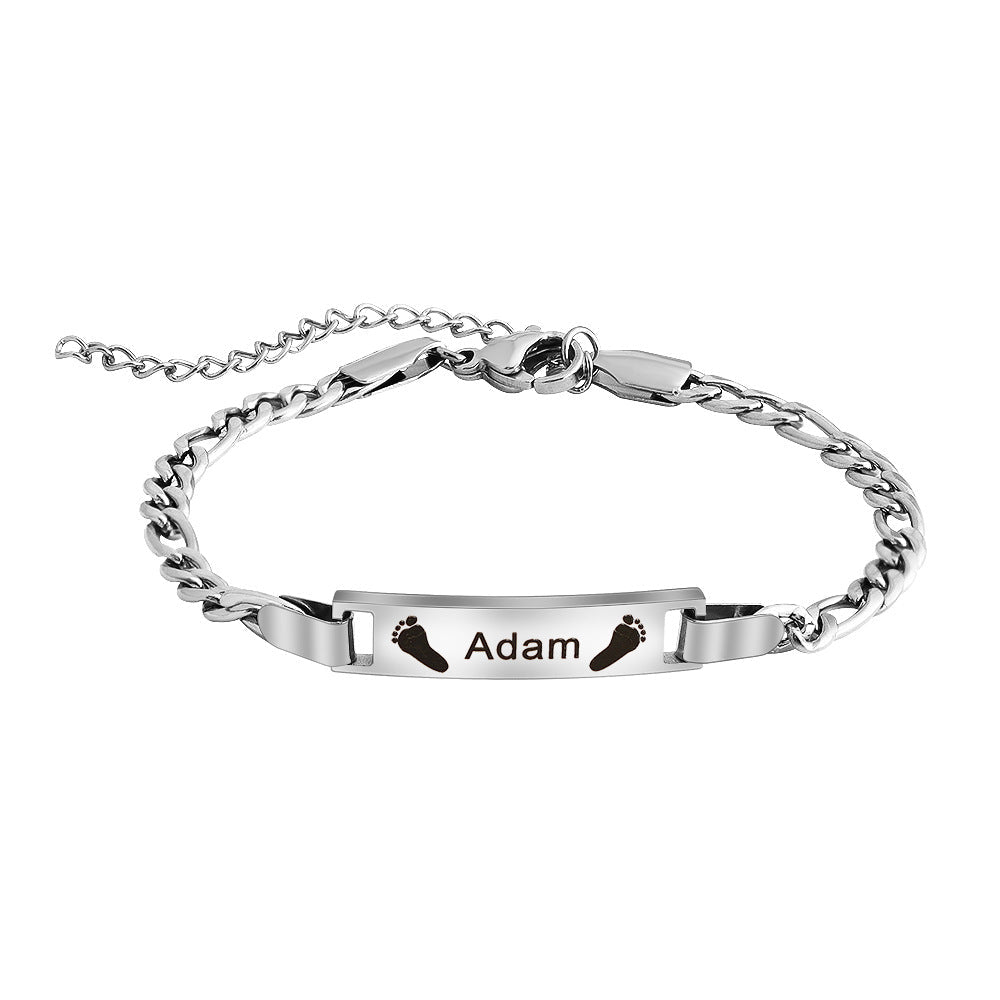 DIY personalized engraved children's bracelet - jewelry - weilin.com