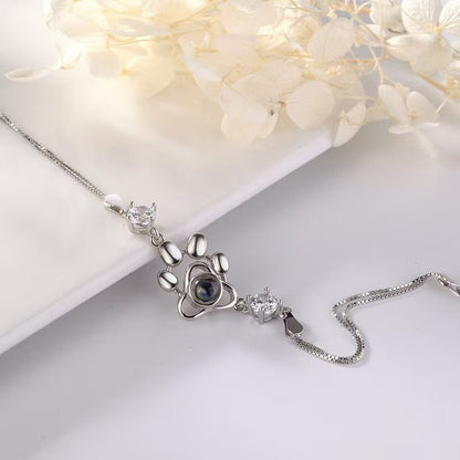 Dog paw print projection photo bracelet - jewelry - weilin.com