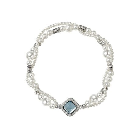 Double - layer wrapped pearl bracelet - jewelry - weilin.com