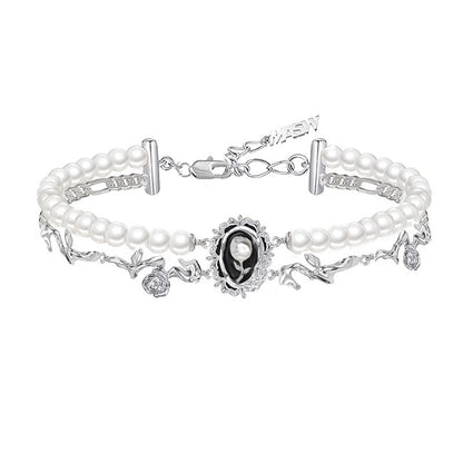 Double - strand pearl necklace - jewelry - weilin.com